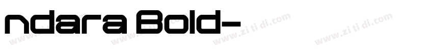 ndara Bold字体转换